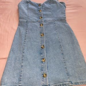 Jean mini skirt